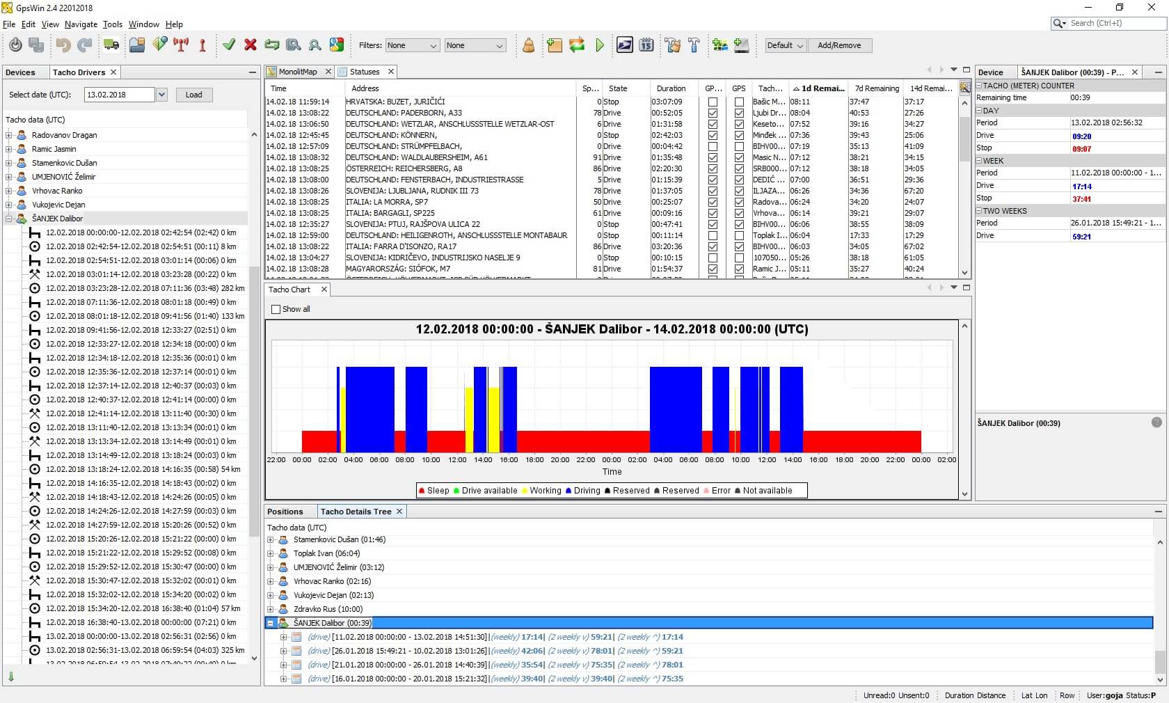 tacho-module-gpswin