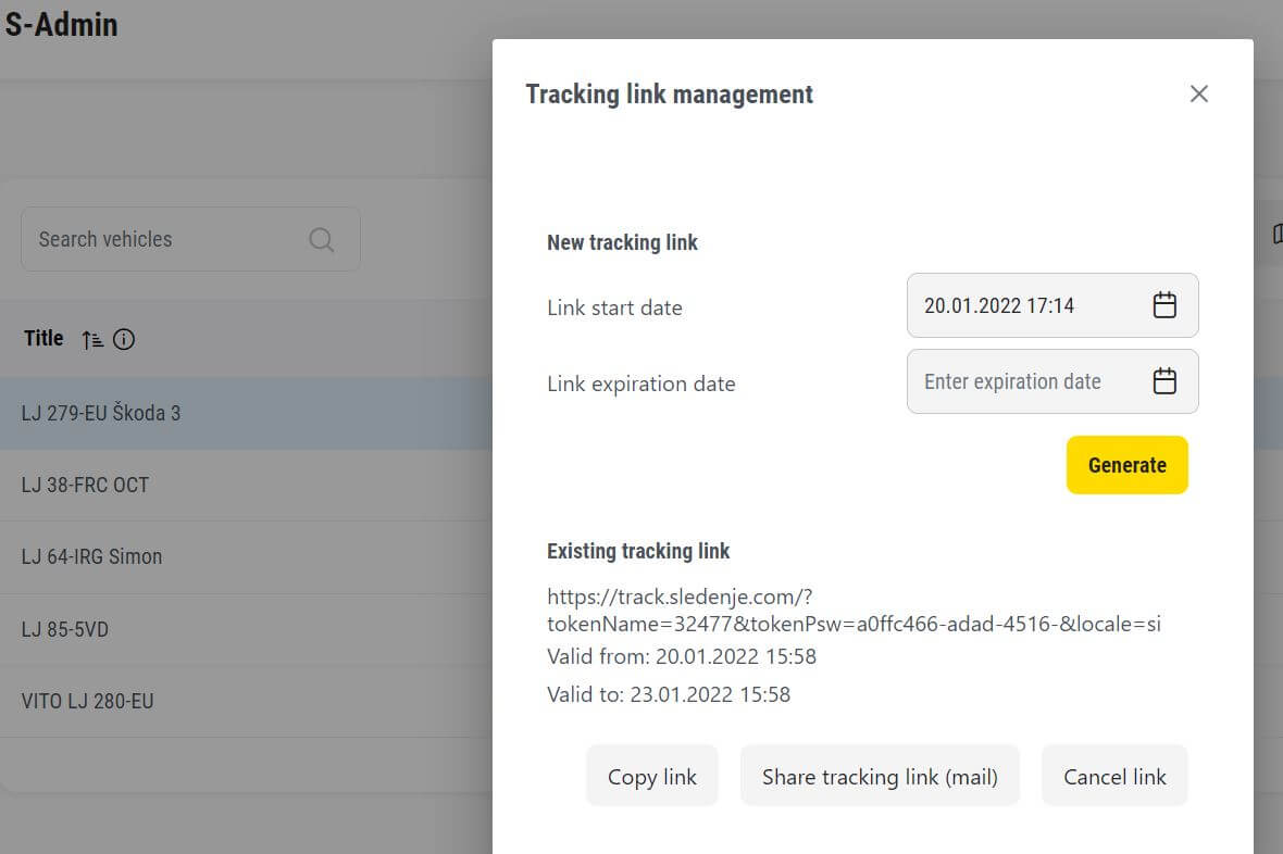 tracking-link-management